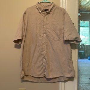 Jorge short sleeve tan button-down